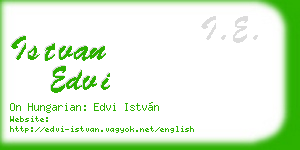 istvan edvi business card
